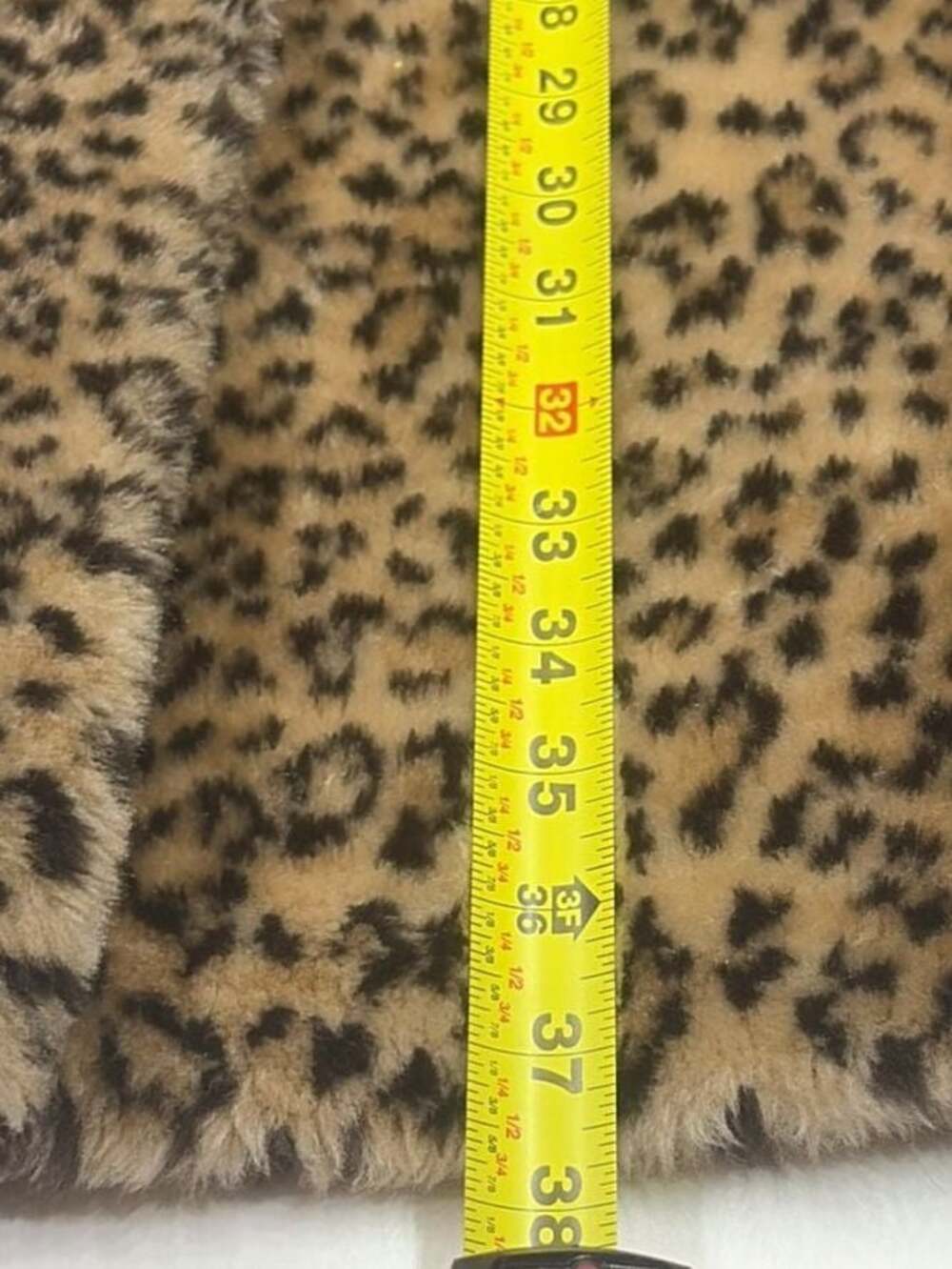 Vintage Monterey Fashions Leopard Print Faux Fur Swing Coat XL - Picture 9 of 12
